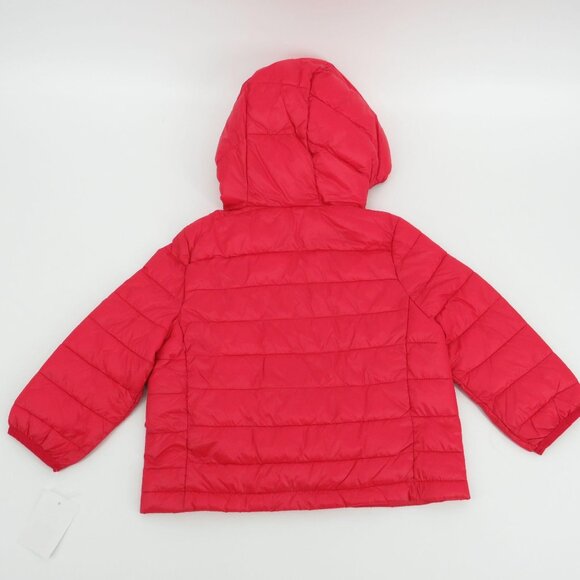 Urban Repubic Toddler Red Hooded Packable Puffer Jacket Size 24M NWT $70 - Picture 4 of 4